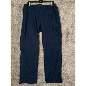 Columbia Pants Mens 36 Blue Convertible Cargo Omni-Shade Nylon Hiking Camping